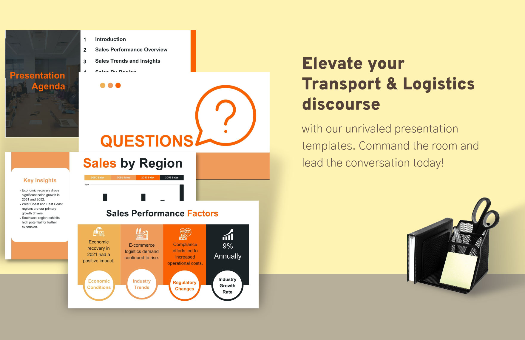 Transport and Logistics Sales Analysis Presentation Template