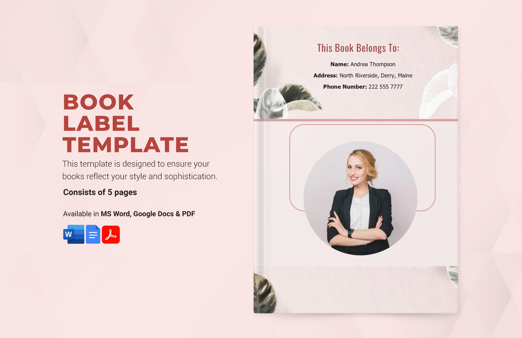 Book Label Template