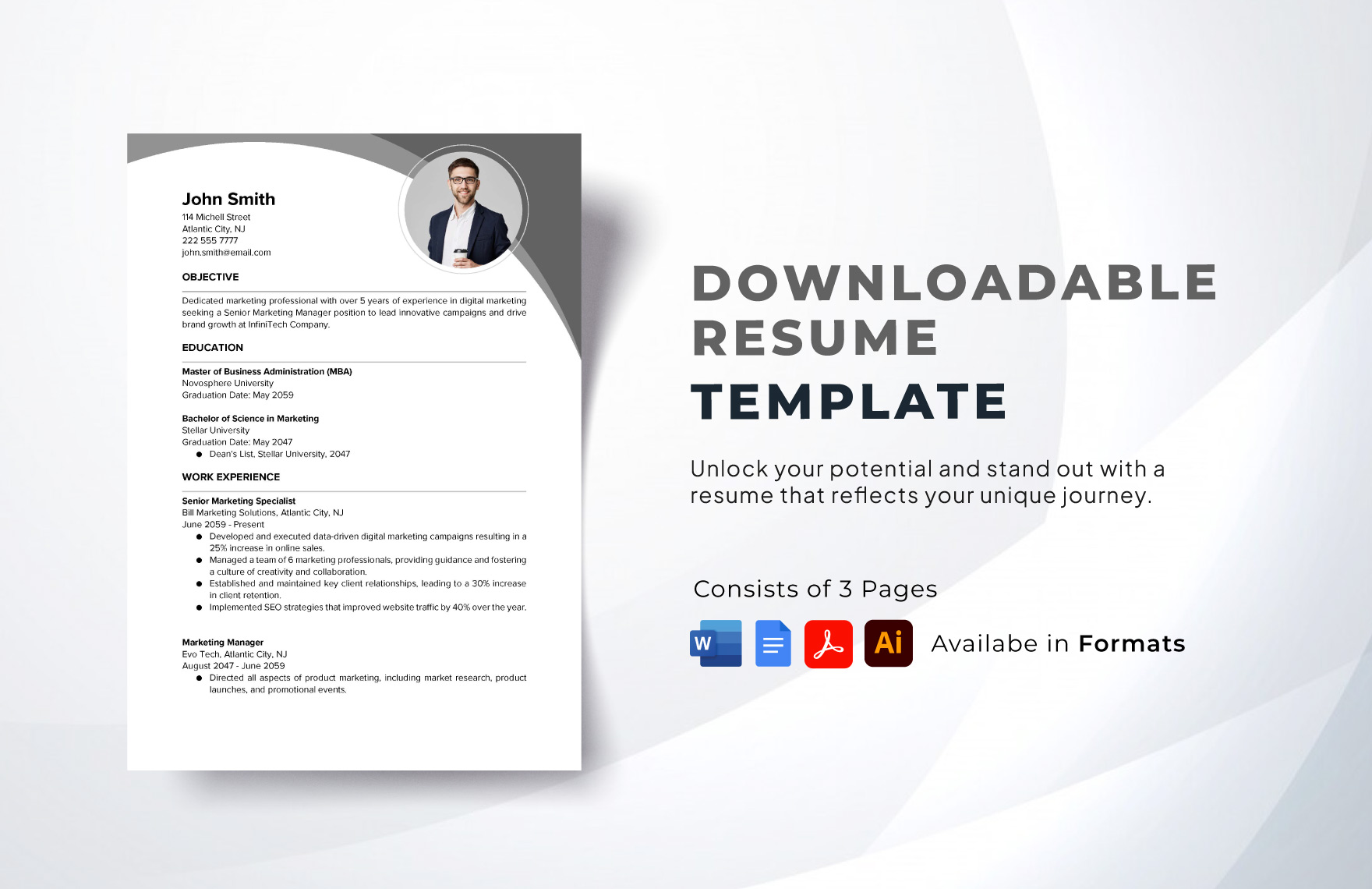 Downloadable Resume Template
