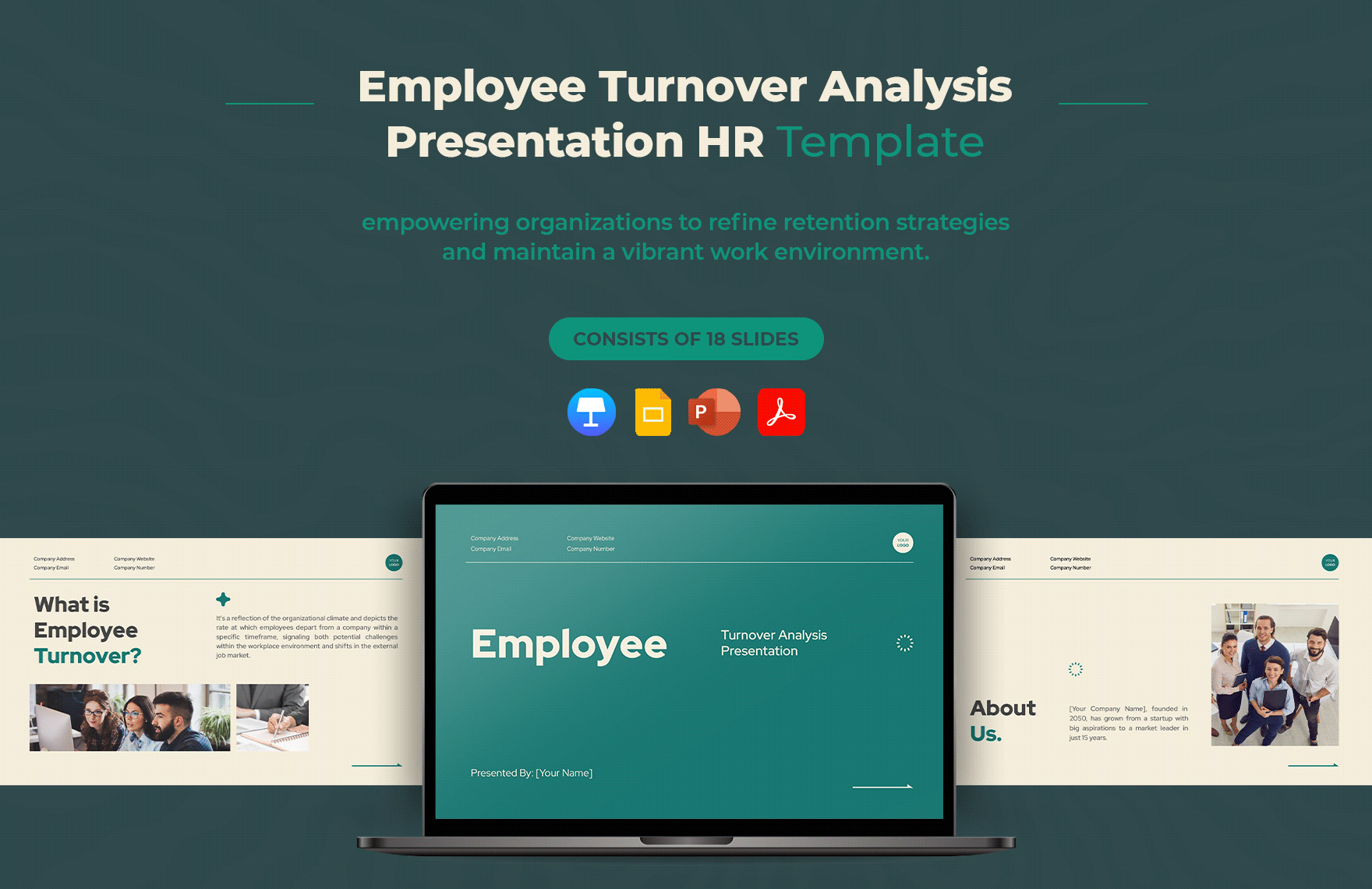 Employee Turnover Analysis Presentation HR Template in PDF, Excel, PowerPoint, Google Slides, Apple Keynote - Download | Template.net