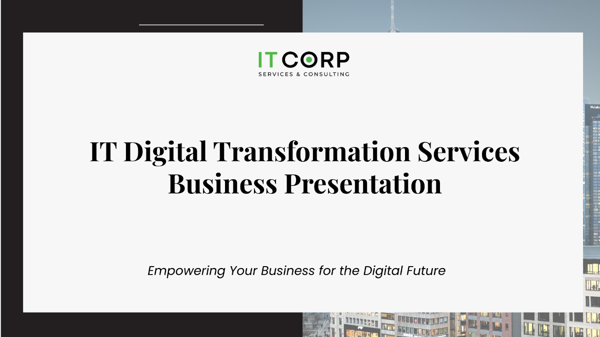 Free IT Digital Transformation Services Business Presentation Template