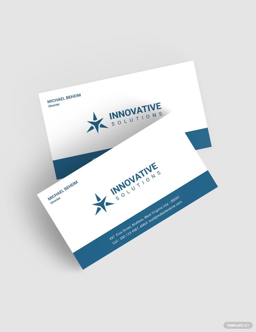 Business Solutions Business Card Template