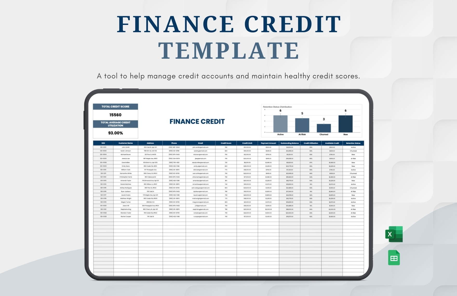 Finance Credit Template