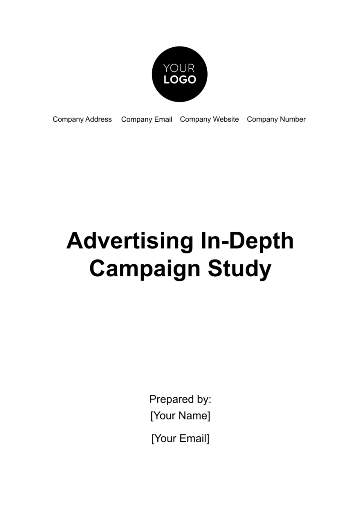 Free Advertising In-Depth Campaign Study Template to Edit Online