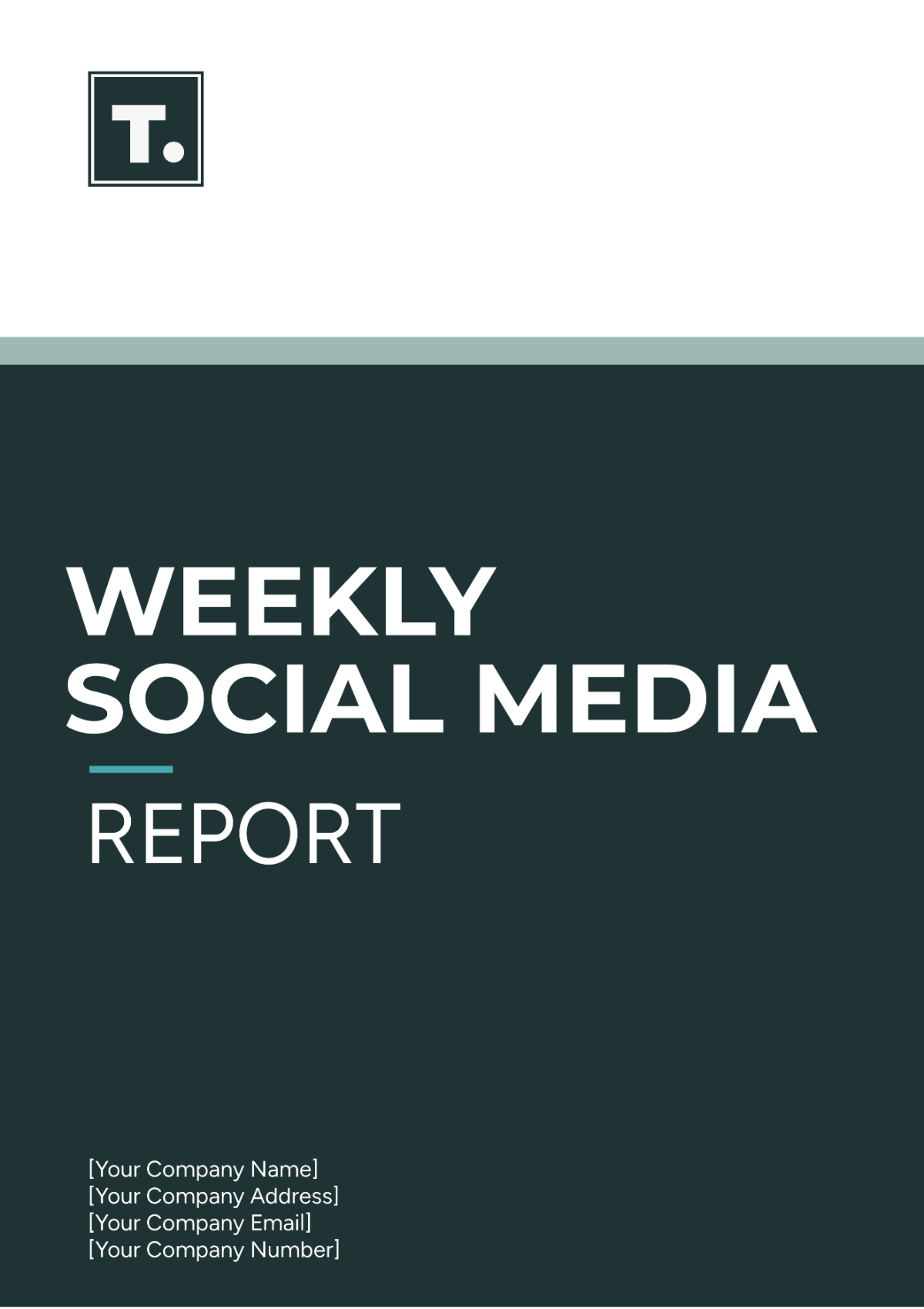 Free Weekly Social Media Report Template