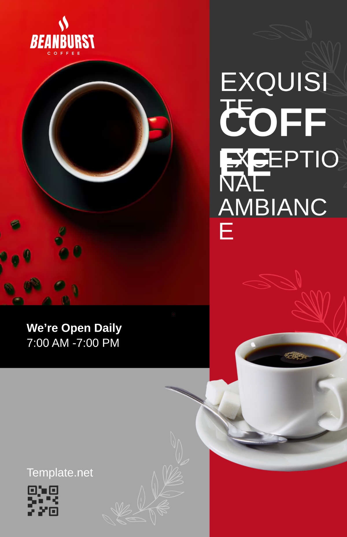 Free Cafe Marketing Poster Template