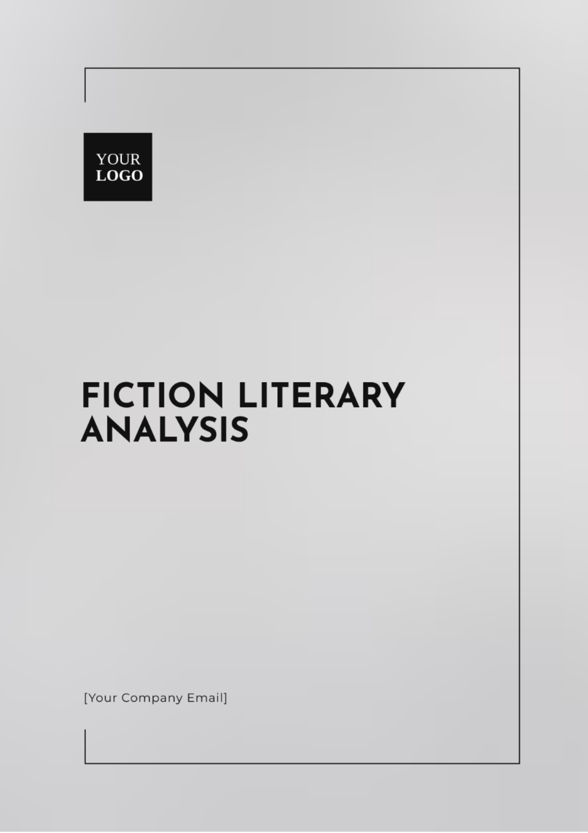 Free Fiction Literary Analysis Template to Edit Online