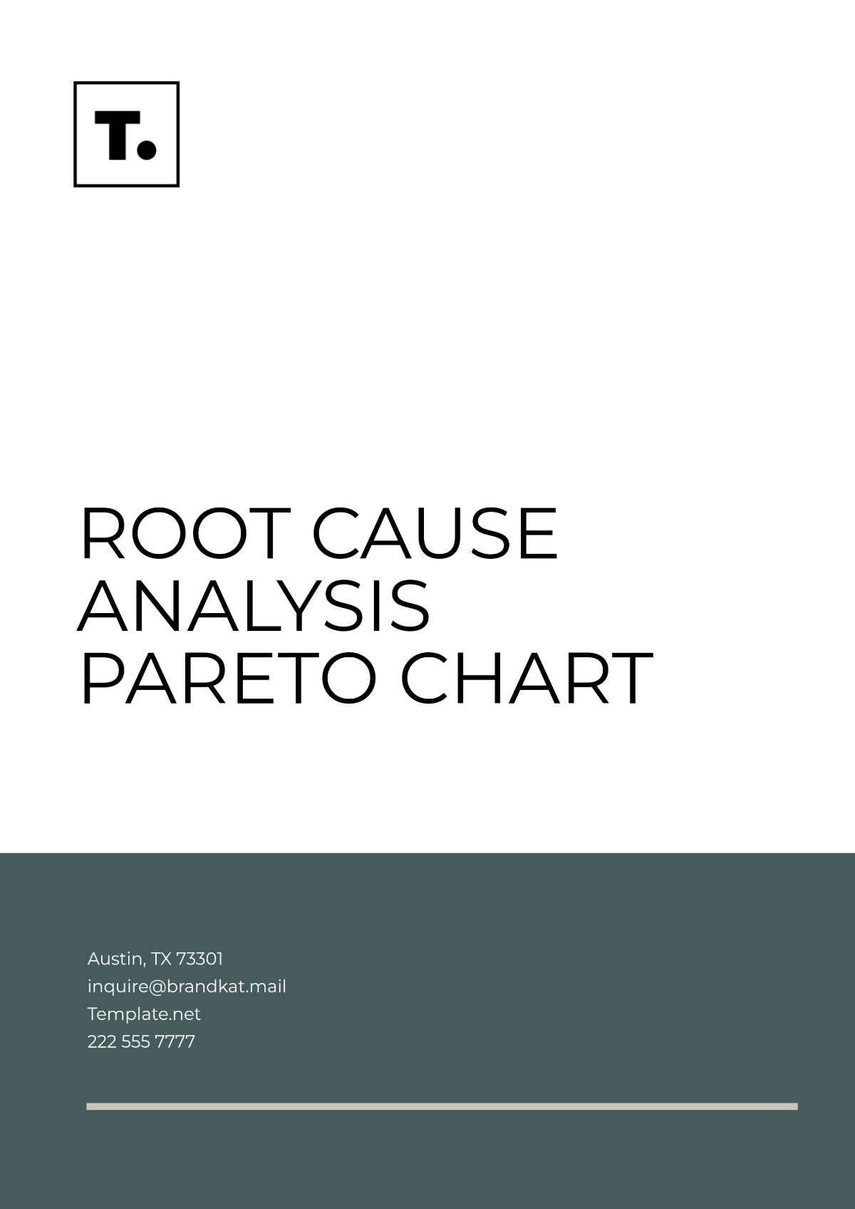 Free Root Cause Analysis Pareto Chart Template to Edit Online