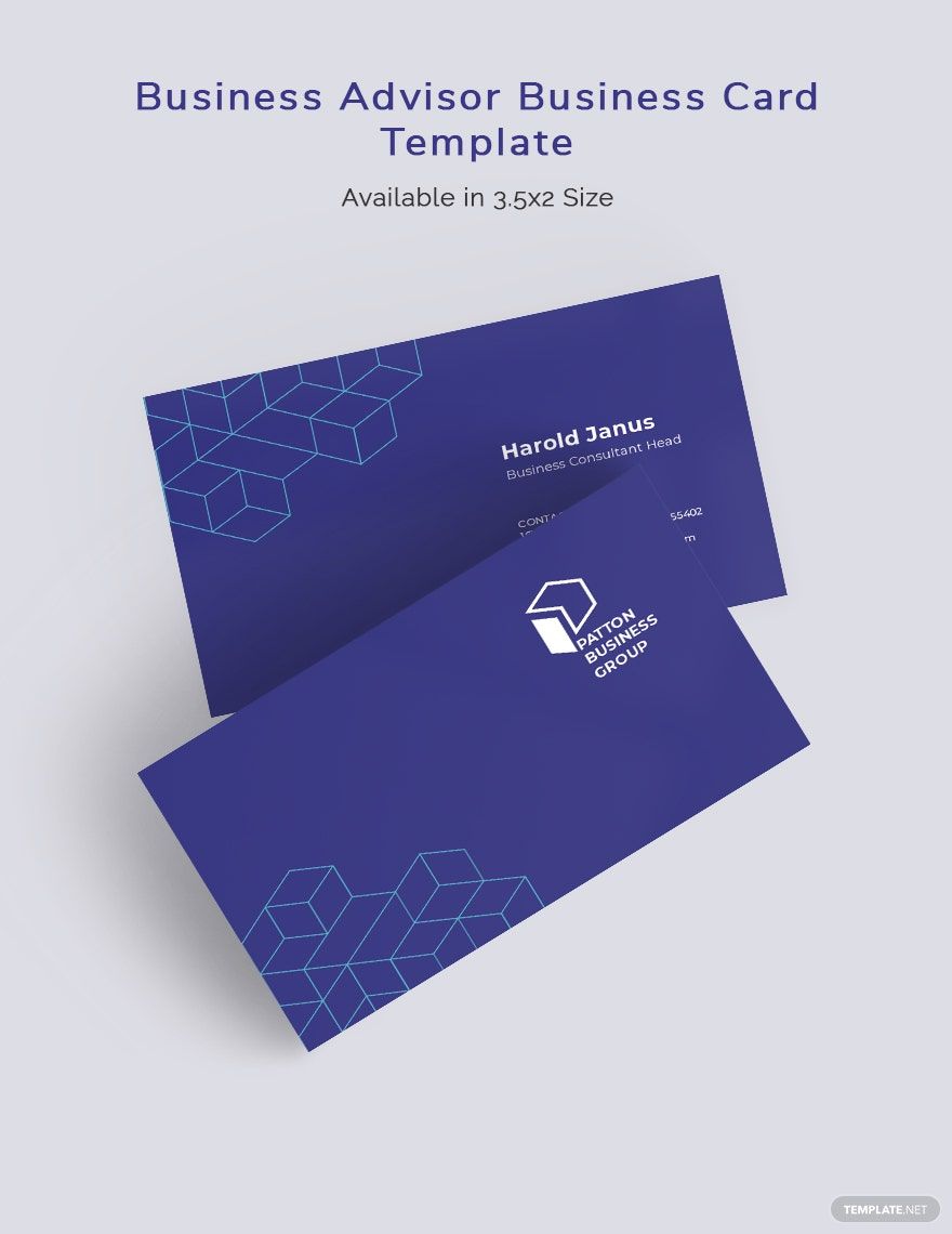 Business Advisor Business Card Template