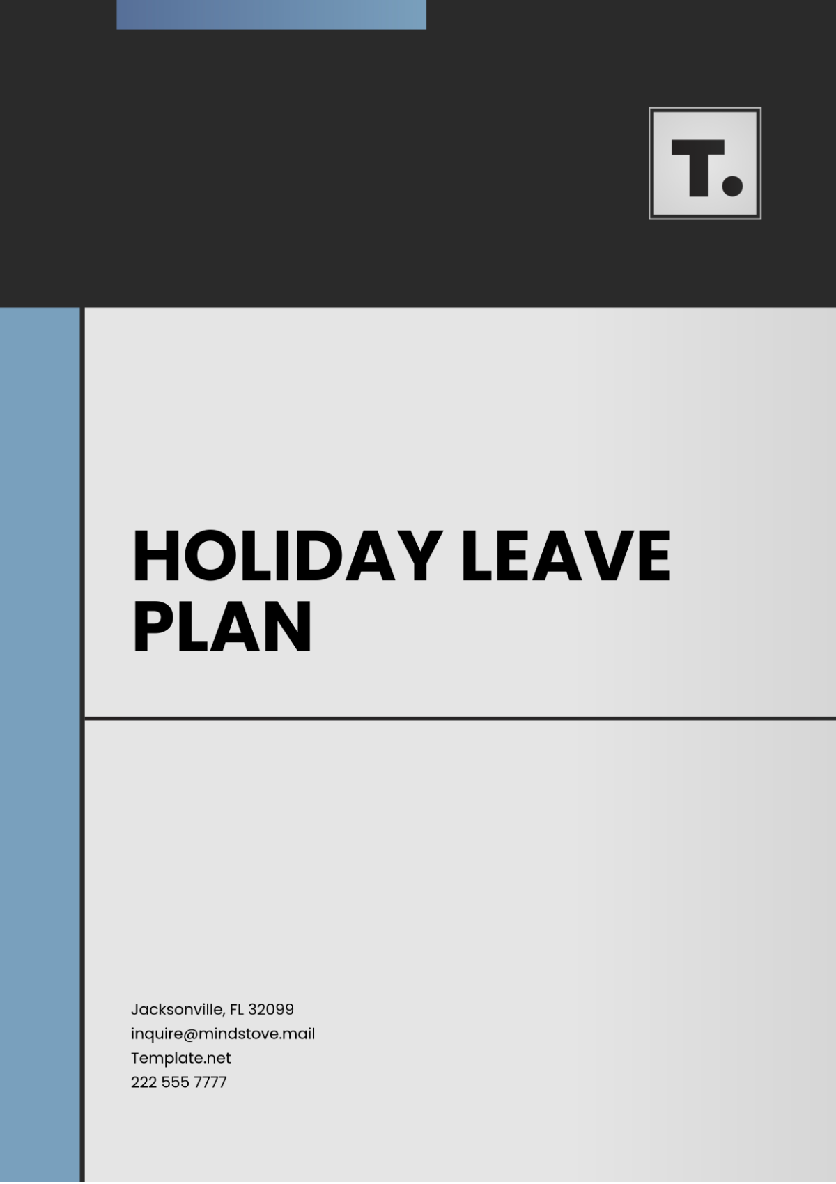 Free Holiday Leave Plan Template to Edit Online