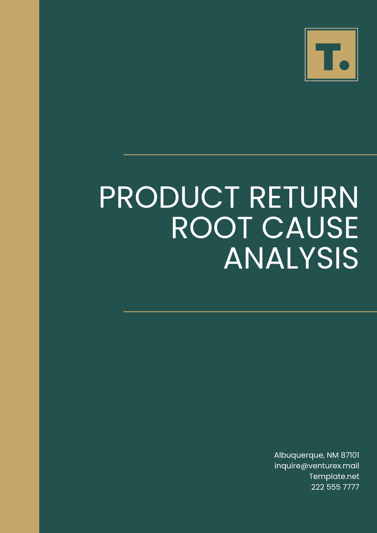 Free Product Return Root Cause Analysis Template to Edit Online