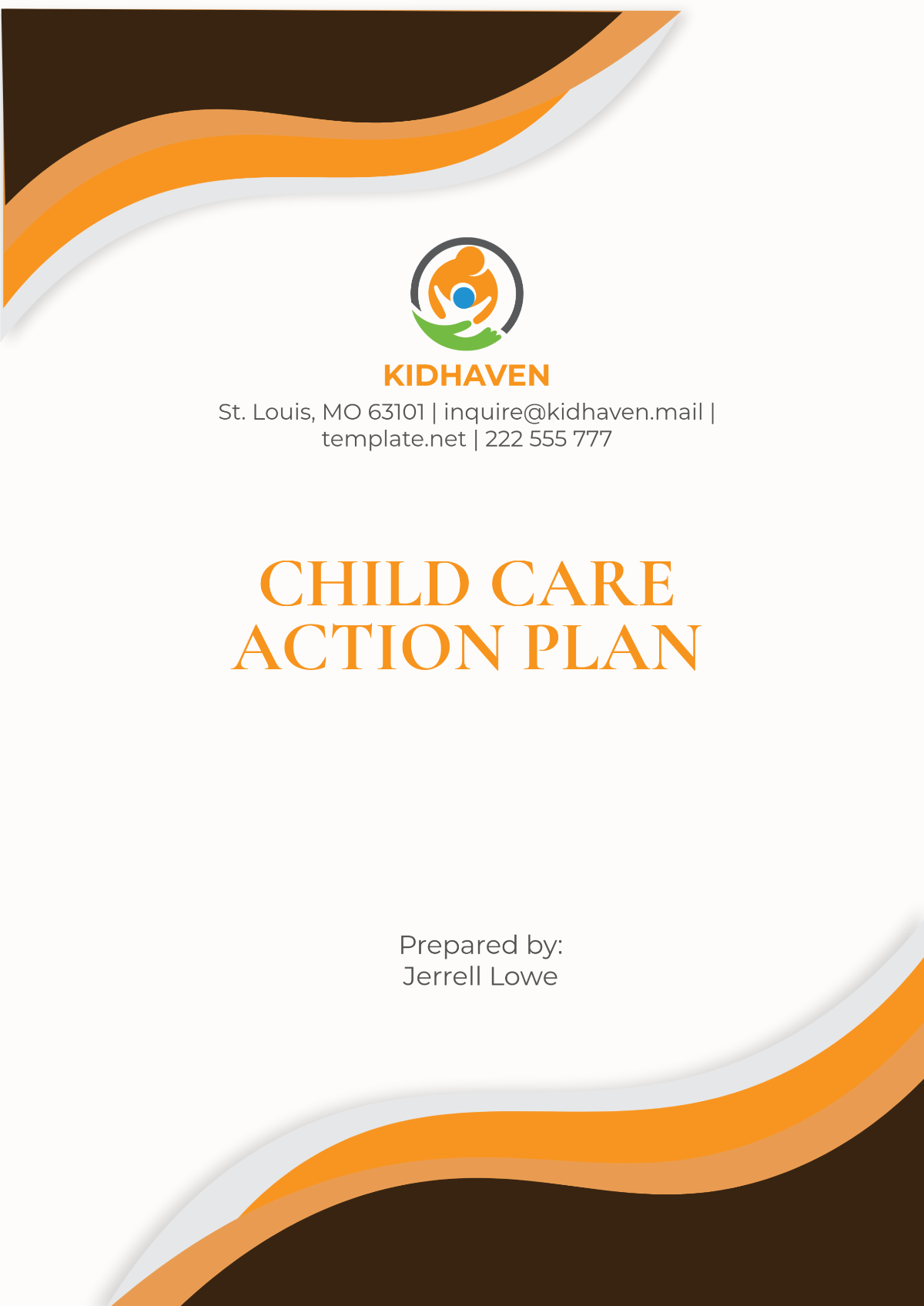 Free Child Care Action Plan Template to Edit Online