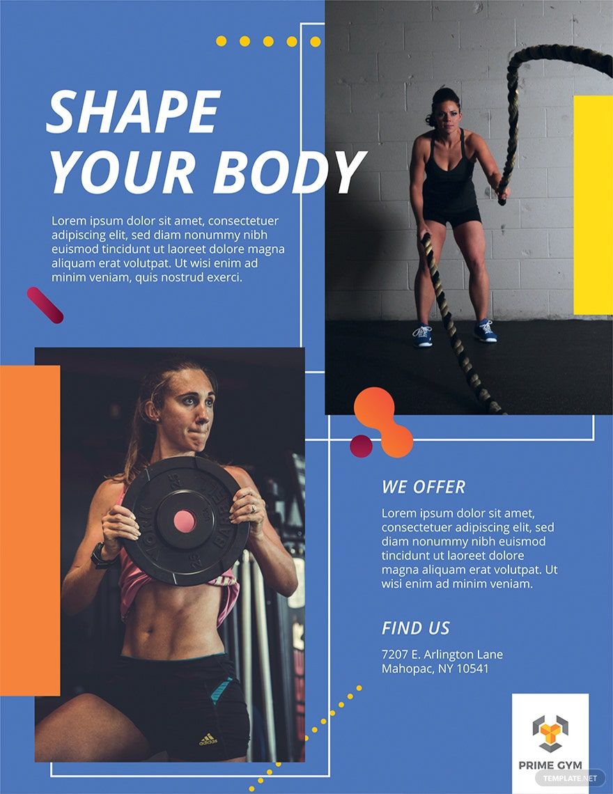 Gym Flyer Design Template