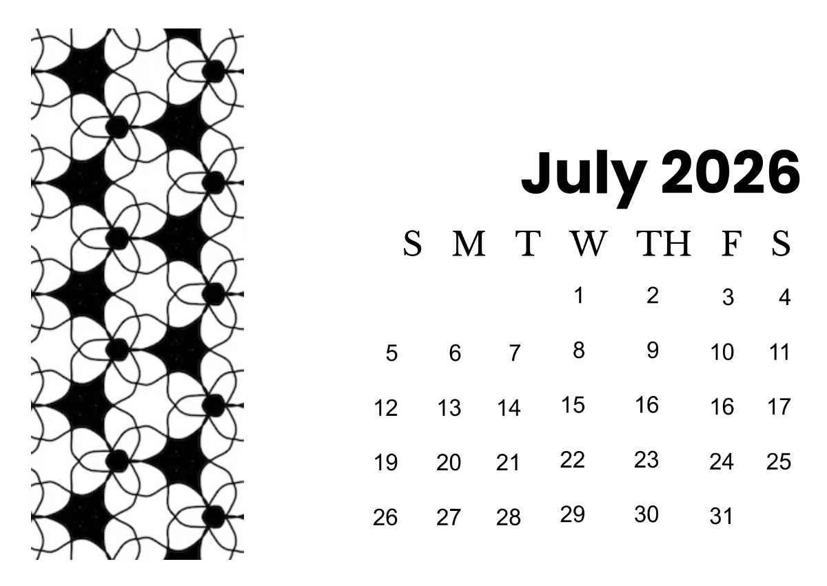 Free July 2026 Calendar Template to Edit Online