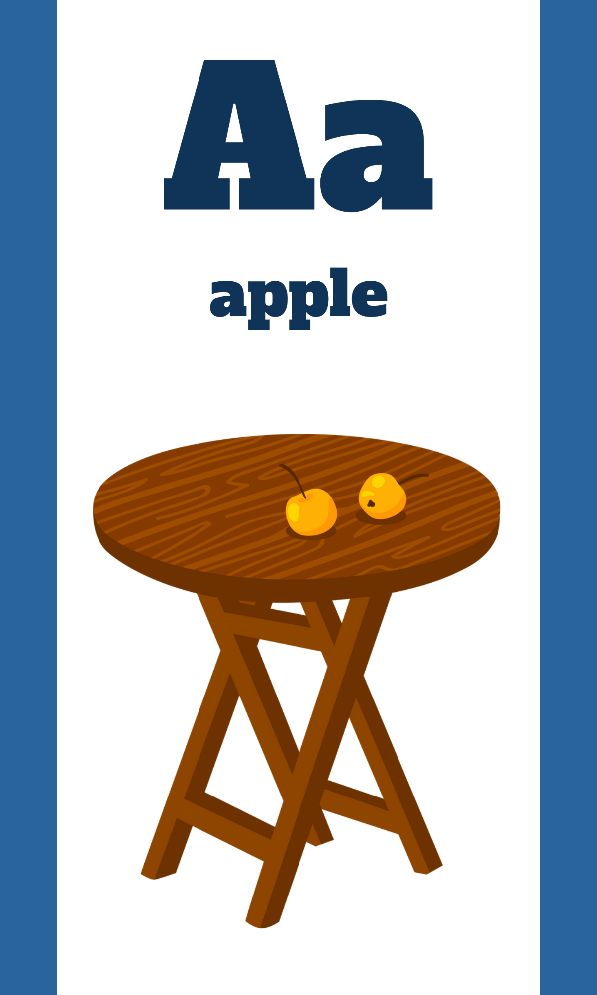 Free Alphabet Flashcards with Backgrounds Template