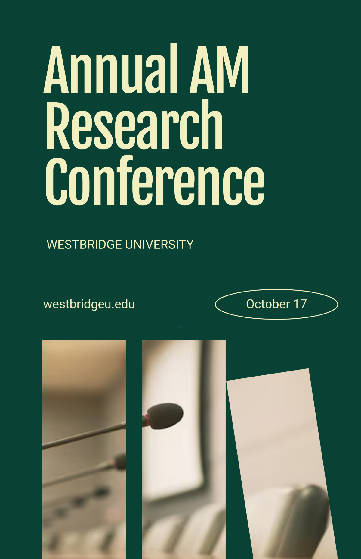 Free Simple Academic Conference Poster Template to Edit Online