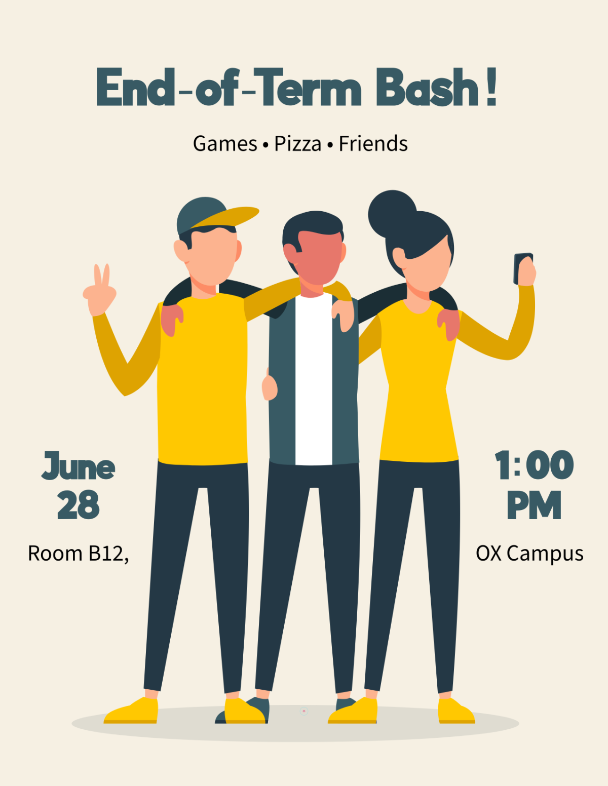 Free Class Party for Students Template