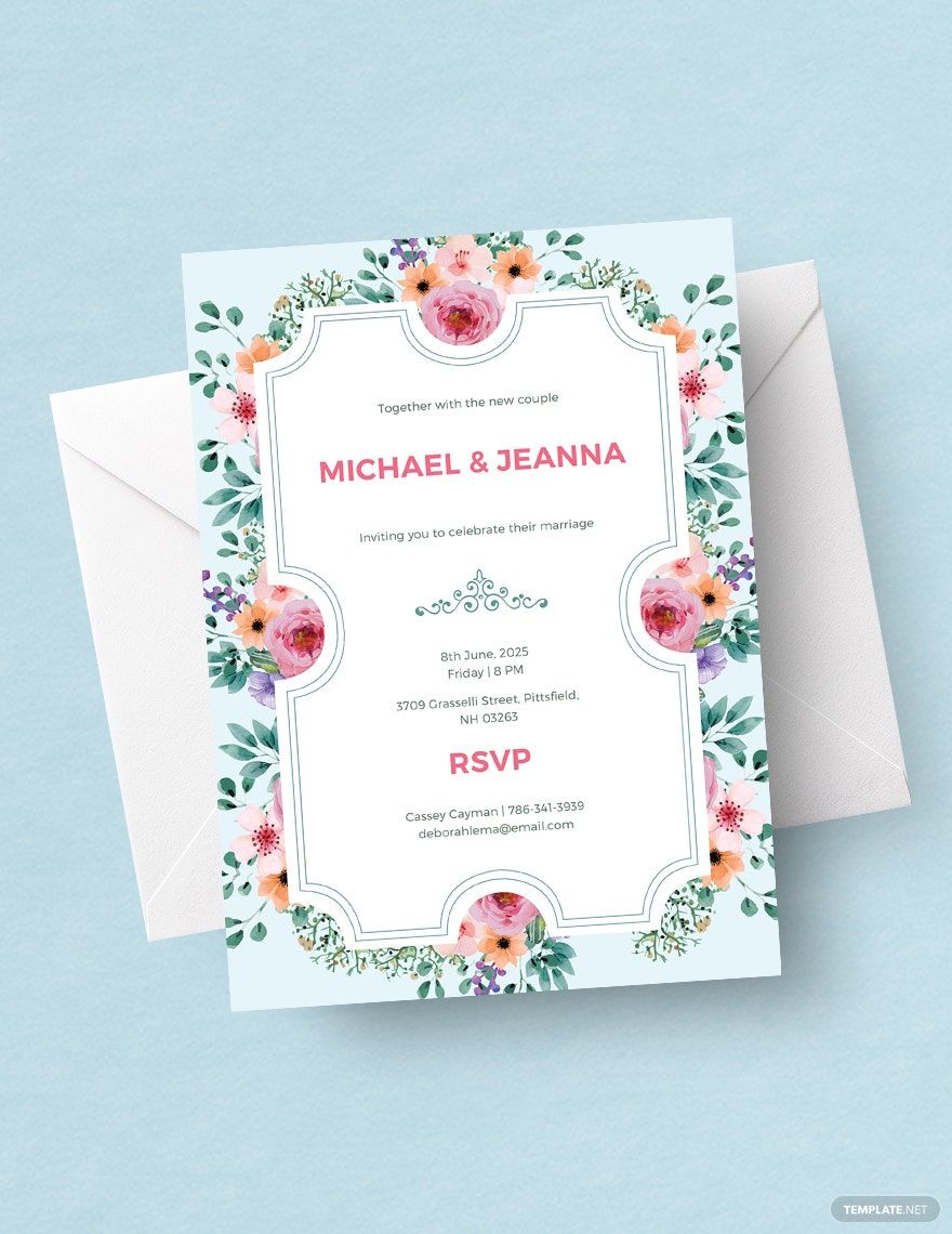 Wedding Ticket Invitation Template in Pages, Word, Illustrator, PSD, Publisher, Outlook, Google Docs - Download | Template.net