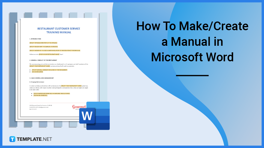 how to create a manual in microsoft word